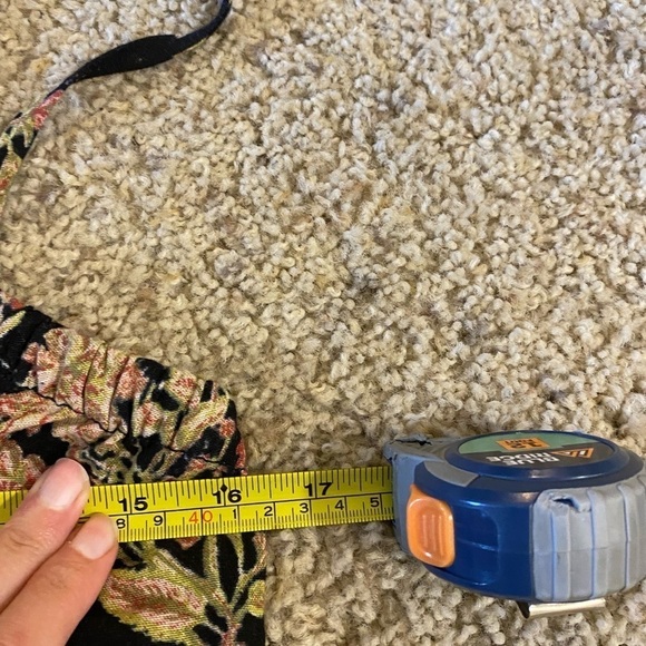 Free People women’s Stand Out Printed Jumpsuit in Black Combo Size M Boho - Picture 8 of 10